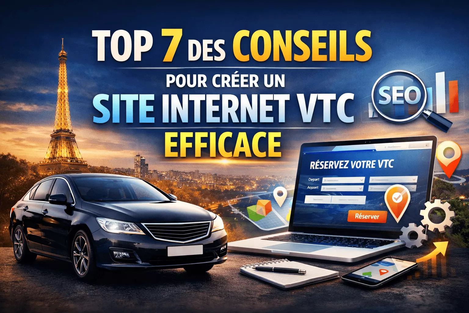 Top 7 des conseils pour créer un site internet VTC efficace