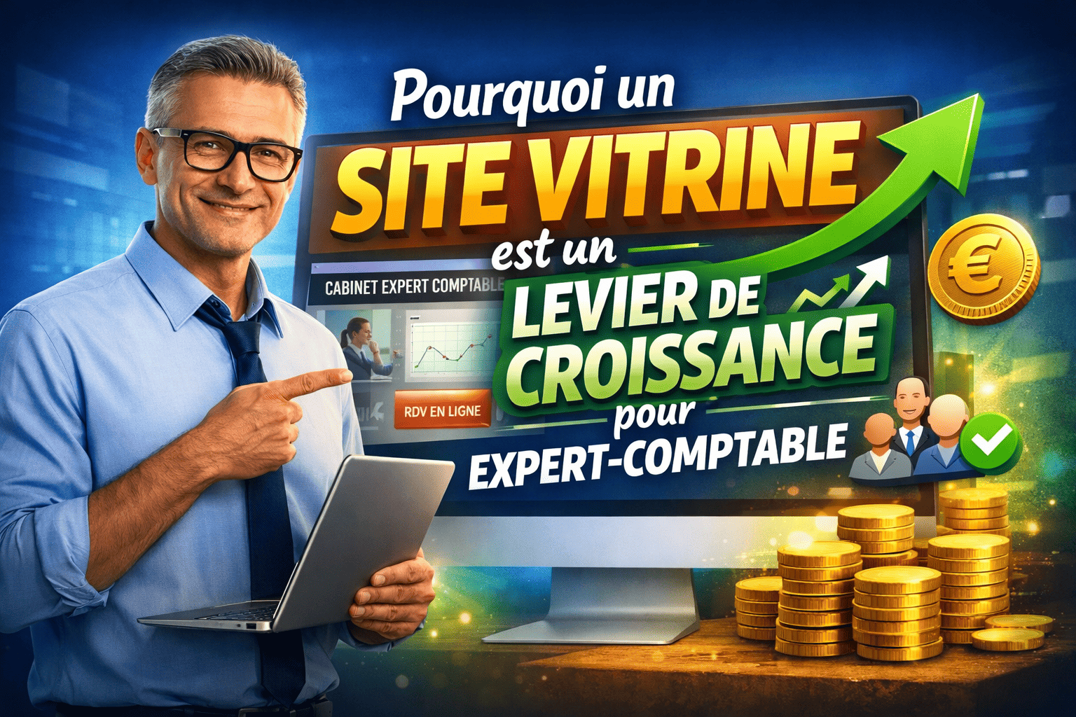 Site vitrine expert-comptable : levier de croissance